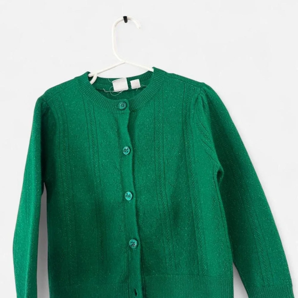 Gap kids girls green cardigan Zise XS-4-5